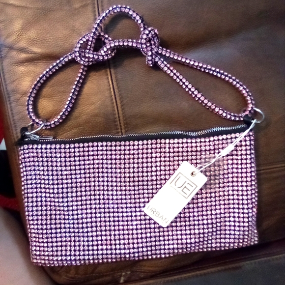 Urban Expressions Lavender Rhinestone Wristlet - Picture 1 of 2